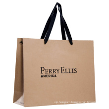 Brown Kraft Paper Shopping Bag with Handle